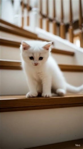 cute kitten climbing stairs #kittenvideos #kitten