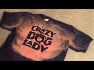 How to bleach a shirt using vinyl for a stencil - Cricut