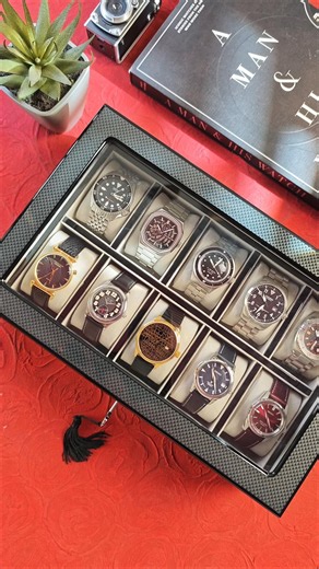 Luxury Watch Box from BLux.id (Diamond 10) Carbon Looks