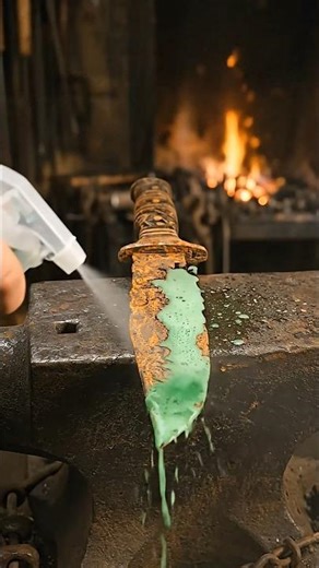 From Worthless To 1000$ Damascus Blade 🗡️✨!