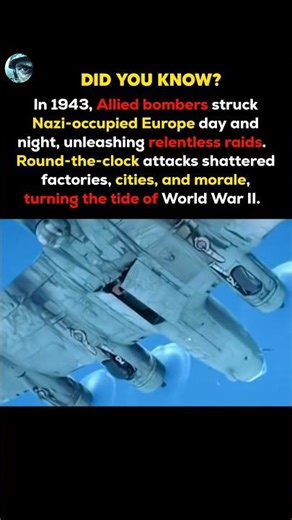 How Allied Bombers Turned the Tide of World War II in 1943 #shorts #usa