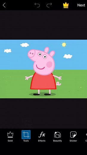I edited a picture of peppa pig...#picsart #peppapig #foryoupage #foryou #fyp #bacon