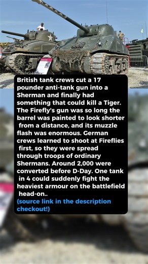 Tank crews cut a 17 pounder into a Sherman #short #history #ww2