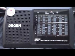 Radio Romania on Degen DE321 ultralight portable shortwave radio