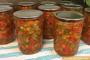 How to Can Pepper Relish: A water bath canning tutorial for beginners • The Crunchy Ginger