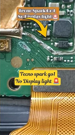 Tecno spark go1 #light problem #cellphonerepair