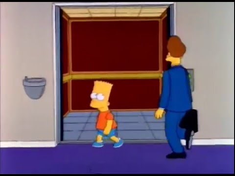 Bart Rides The Elevator (The Simpsons)