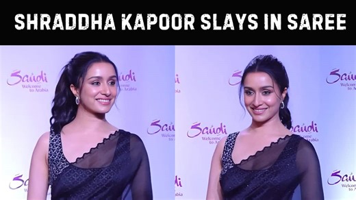 Shraddha Kapoor's ravishing saree look steals the show [Video] | Bollywood Life