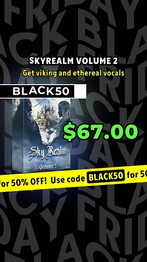 33K views | ⚡ Black Friday: Use Code BLACK50 to get 50% OFF The Entire Bundle! (Limited to 350 Codes) ⚡ Get the Best Viking & Ethereal Vocals Plus Worldclass Fantasy Sound Design Today! | Ghosthack Audio | Facebook