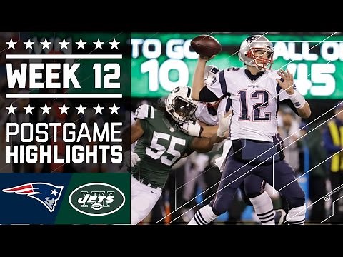 Patriots vs. Jets | NFL Week 12 Game Highlights