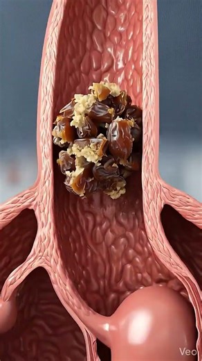 🤔 What Happens to Dates Inside Your Stomach? | 3D Digestion Explained? #shorts #fitness #diet #bally
