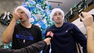 Franz and Moe Wagner Speak to Media at Holiday Assist Party
