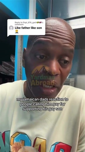Jamaican man and his gay son.