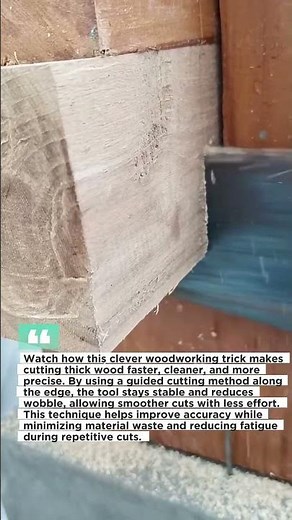 This Simple Wood Cutting Trick Will Save You HOURS (DIY Hack!)
