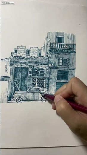 Vintage Engraving | Why Fountain Pen Art is Built for Retro Styles #precisiondrawing