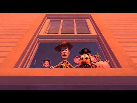 Toy Story 1 | Escena: Woody Tira a Buzz por la Ventana | Escenas de Películas HD
