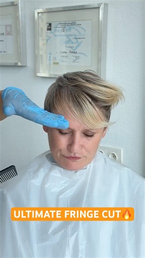 ULTIMATE ASYMMETRICAL FRINGE HAIRCUT! 🔥🔥🔥 #haircut #fringehairstyle #fringebangs #hairhacks #new