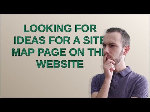 Webmasters: Looking for ideas for a site map page on the website