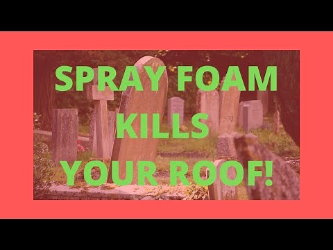 (Think before foam)Spray foam and Asphalt shingles don’t mix, Spray foam Asphalt shingle killer!