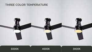 Vaczon 48 in. Indoor Modern Black Low Profile Flush Mount Ceiling Fan with CCT LED Light and Remote Control VZA01B102A