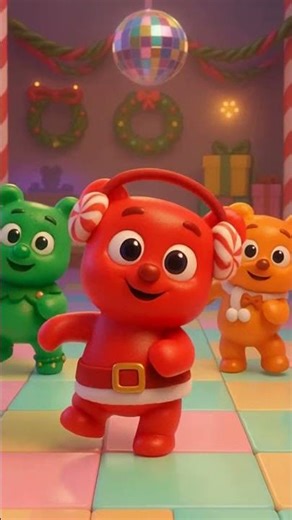 OSITO GOMINOLA en NAVIDAD: ¡gomi gomi y giro final! #shorts #bailanimalitos #animacion