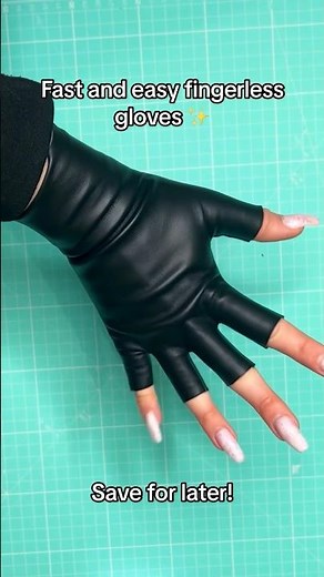 How to make easy fingerless gloves!