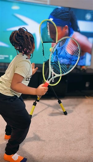 🔥Melina’s Daily Practice with @TopspinPro part 2 🔥 #tenniskid #futurechampion #youthtennis #dailypractice #tennislife