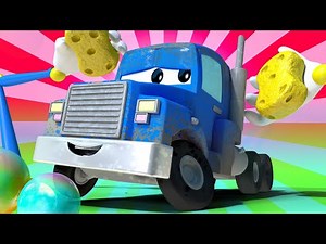 Tom the Tow Truck's Car Wash - Carl Transform 3 - Car City ! Cars and Trucks Cartoon for kids