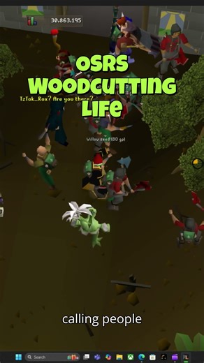 OSRS Runescape woodcutting isn't as bad as you think. #oldschoolrunescape #runescape #gaming