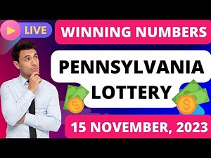 Pennsylvania Evening Lottery Draw Results - Nov 15 2023 - Pick 2 - Pick 3 - Pick 4 & 5 - Powerball