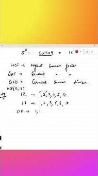 Finding HCF using Common Factor method #math #mathstricks #mathematics #mathshorts