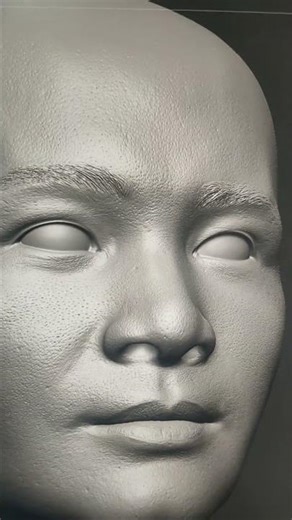 What you see here is an actual 3D-printed face-skin — hyper-realistic and lifelike.#aicompanionrobot