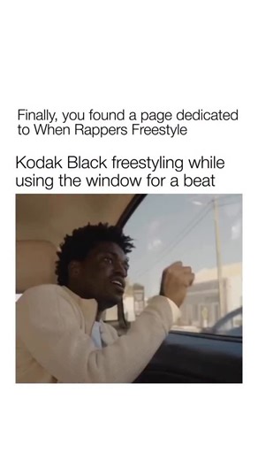 when rappers freestyle on Instagram: "Kodak Black freestyling while literally using the window as a beat tells you everything about his creativity. No instrumental no setup just rhythm coming from whatever was around him and he still made it flow naturally. That is real instinct. When someone can turn silence and random sounds into music you know it is deeper than technique. Moments like this show why freestyling is about feel more than perfection."