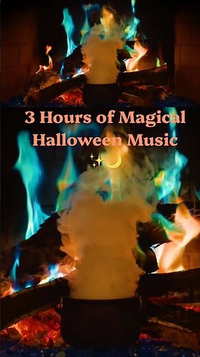 🎃✨ 3 Hours of Magical Halloween Fireplace Music and Ambience! (No AI)