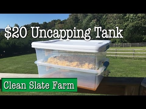 How to make an uncapping tank for beekeeping for under $20