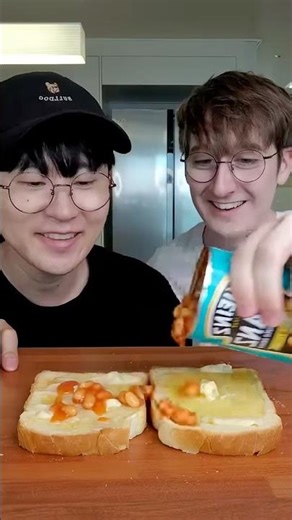 British Beans on Toast 🇬🇧🍞from ‪@Mykoreandic‬ #shorts