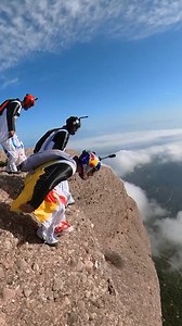 5M views · 166K reactions | when the whole squad brings their A game  #wingsuit #basejump #skydiving #redbull #givesyouwiiings | Red Bull Adventure | Facebook