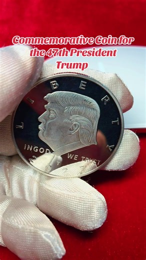 47th US President Donald Trump commemorative， coin is suitable for collectors and patriotic enthusiasts，with a protective box to ensure safe storage and，a patriotic design Non。#Commemorative coin#gift#gold coin#silver coin#currency