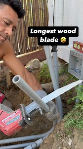 39K views · 603 reactions | When the #apprentice hands you the longest wood blade ️ … you run with it  • How do you cut your #pvc ?! • #electricalhacksandotherscrewups #reels #foryou #sparky #electricalcontractor #residential #illectricinc #content #milwaukeetools | Illectric Inc. | Facebook