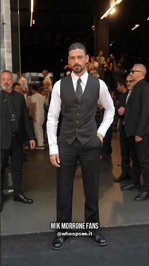 Michele Morrone attends D&G Fashion Show ✨