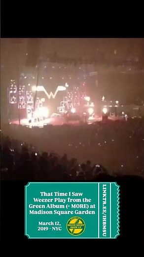 That Time I Saw Weezer Play Hits from the Green Album (and MORE) at Madison Square Garden