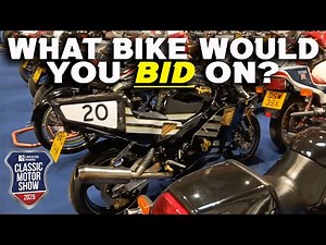 Classic Motor Show 2025 @ The NEC - Motorbike Auction full of vintage, classic & race bikes!
