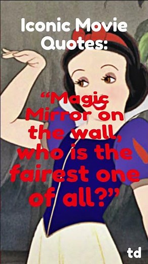 “Magic Mirror on the wall, who is the fairest one of all?” The Evil Queen in Snow White #shorts