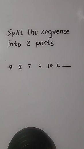 Number Series Skip Method. How to split the sequence into two parts. #learning #CSE #exampreparation #Numbers #fbreels #practice | Math Fannatics