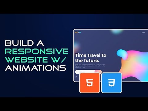 Build A Responsive Website With Animations | HTML & CSS Tutorial