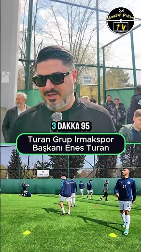 Enes Turan, President of Turan Grup Irmakspor, before the first round of the play-offs.