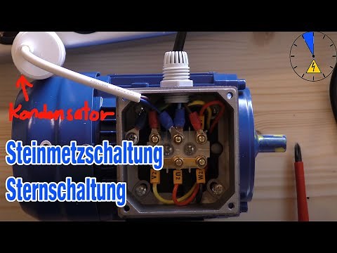 Steinmetz circuit operate three-phase motor connect capacitor star circuit
