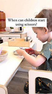 When can children start using scissors? This is a great question!!! Traditionally, children are introduced to scissors when they begin pre-school as part of the curriculum. However, we know that children are capable well before this age; just step into a Montessori environment and see for yourself! Capable toddlers have proven this for a long time, it is just important to provide the right size and design for safety. However, it is important to consider the rules for usage. If scissors are handl
