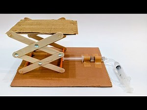 STEM Challenge: 13 | Hydraulic Lift | Mini working model using sticks, syringes and a drip set pipe