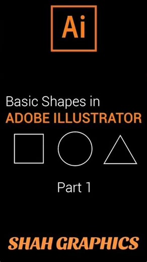 basic shapes in adobe illustrator tips and tricks #gfxmentor #graphicdesign#shorts
